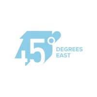 45 Degrees East logo