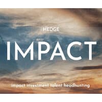 Hedge + Impact headhunting logo