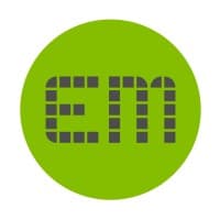 E.M logo