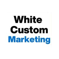 White Custom Marketing logo