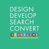 Shoreline Media Marketing Design. Develop. Search. Convert logo
