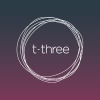 t-three logo
