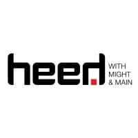 HEED with might and main logo