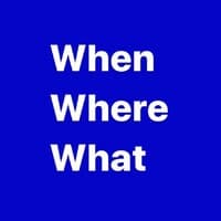 When Where What logo