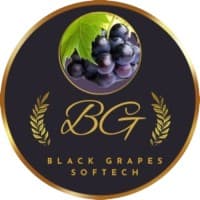 Black Grapes Softech logo